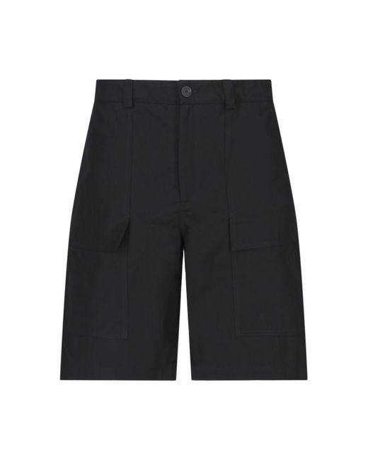 Studio Nicholson Black Cargo Shorts for men