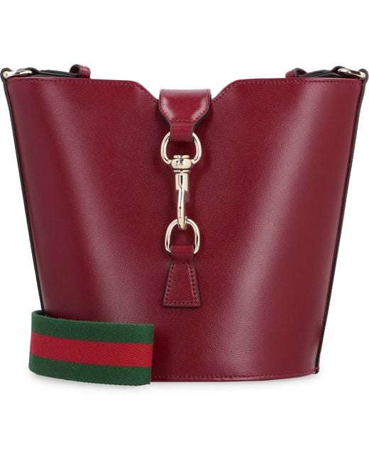 Gucci Brown Mini Leather Bucket Bag