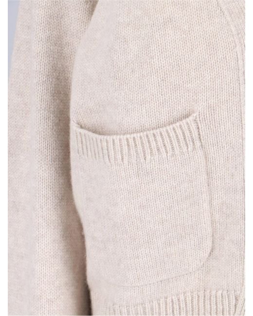 Lisa Yang White V-Neck Cardigan Danni