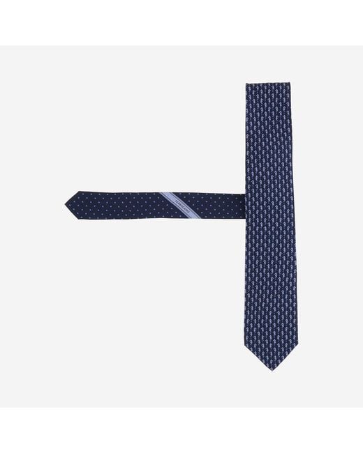 Ferragamo Blue Silk Tie Ties & Bow for men