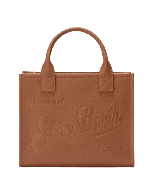 Mc2 Saint Barth Brown 'Vanity Bag Midi' Bag