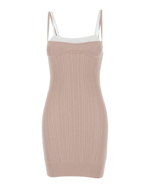 DIESEL Natural Mini Dress -Zandra With Thin Straps