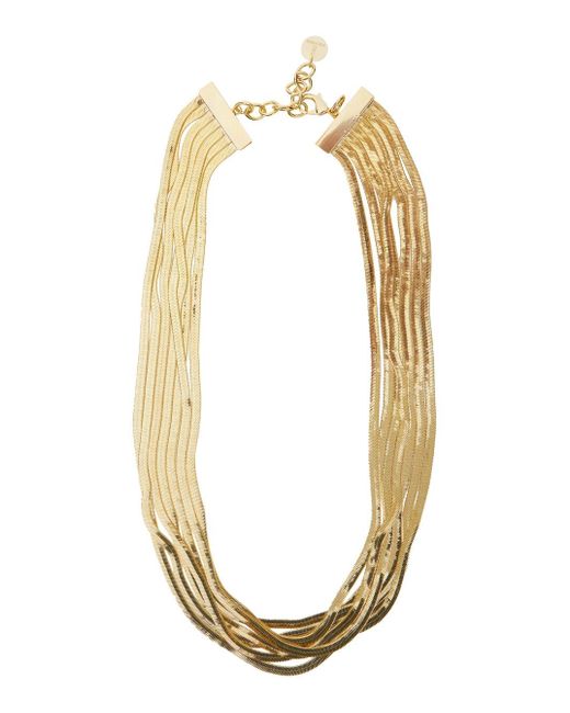 Silvia Gnecchi Imperial Long-Colored Necklace With Adjustable Clasp And Metallic Pendant With Logo