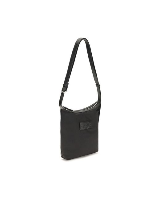 MM6 by Maison Margiela Black Nylon Shoulder Bag for men