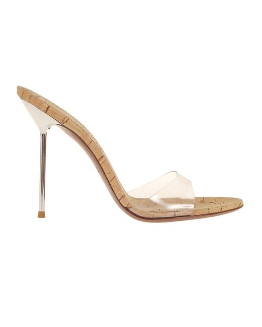 Paris Texas White Lidia Mule Leather