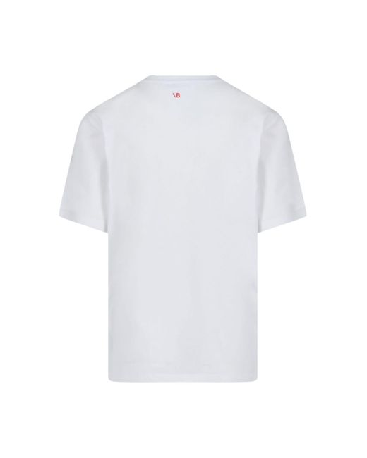 Victoria Beckham White Slogan T-Shirt