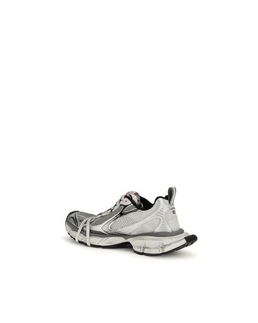 Balenciaga White Polyester Athletic Sneakers for men