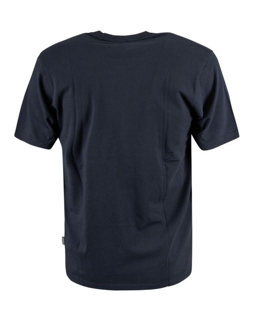 Aspesi Blue Regular Fit Patched Pocket T-Shirt for men