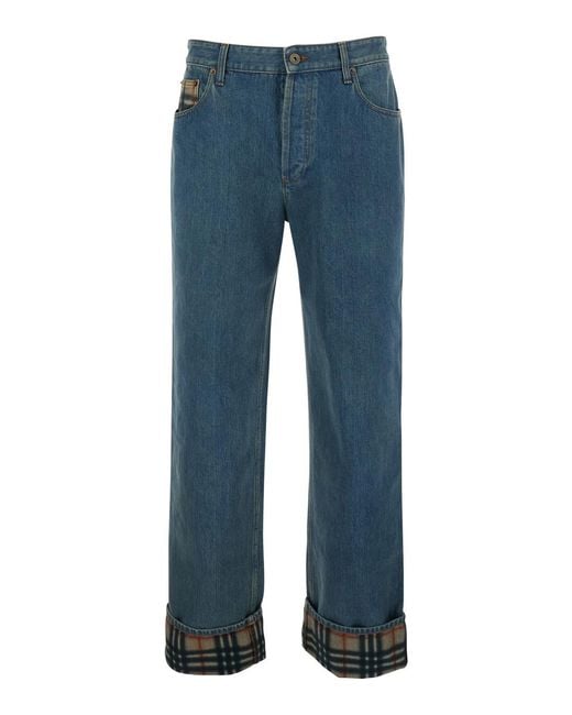 Burberry Blue Jeans Dexter Stonewash Cotton for men