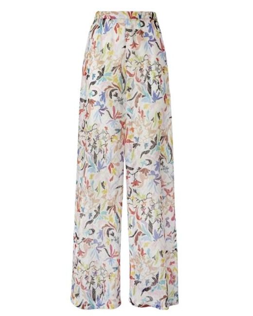 Missoni White Trousers Flower