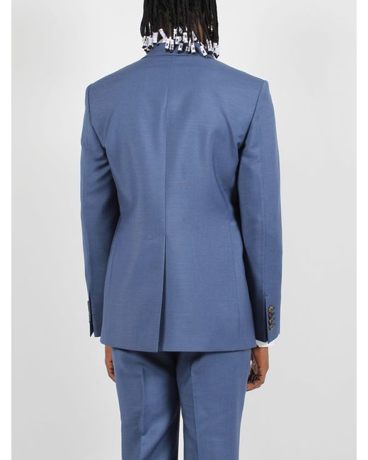 Gucci Blue Wool Mohair Formal Jacket for men