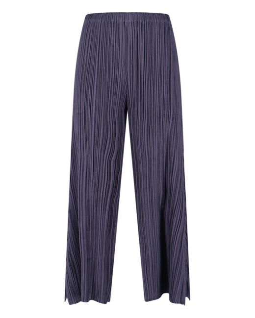 Pleats Please Issey Miyake Blue Pleated Pants