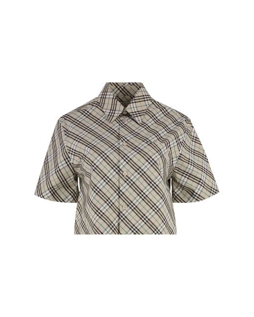 Burberry Gray Shirt Cotton