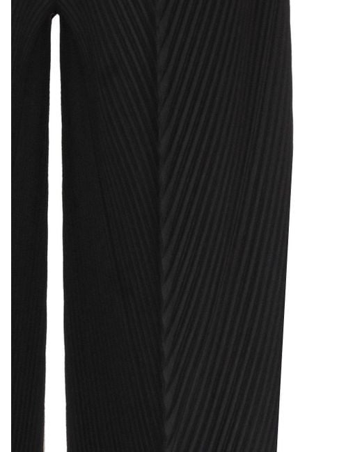 Homme Plissé Issey Miyake Black Pleated Cropped Trousers for men