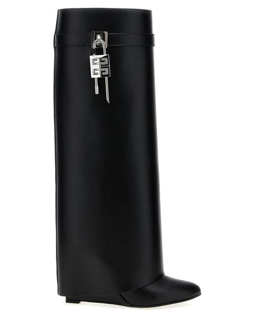 Givenchy Black Shark Lock Boots