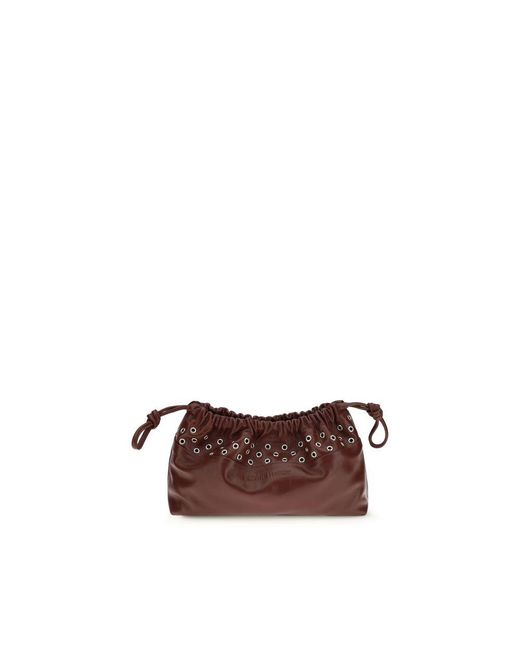 Pierre Hardy Brown Calf Leather Bos Taurus Clutch Bag