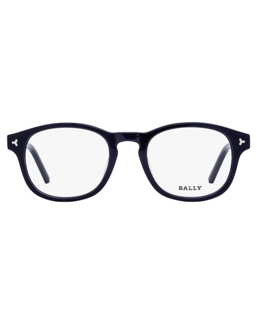 Bally Black Rectangular Eyeglasses By5019 090 50Mm Plastic (Acetate) for men