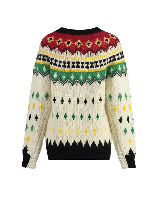 3 MONCLER GRENOBLE Multicolor Appliquéd Fair Isle Wool-blend Sweater