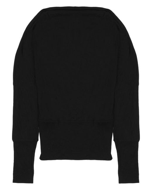 Totême Black Viscose Jumper Jumpers