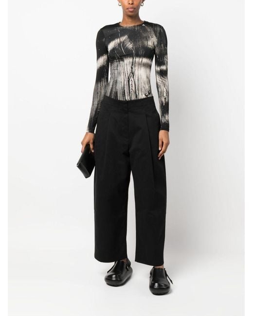 Studio Nicholson Black Trousers Dordoni Cotton
