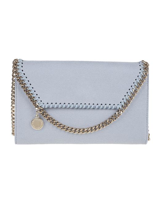 Stella McCartney Blue Mini Crossbody Eco Shaggy Deer W/Light Color Chain