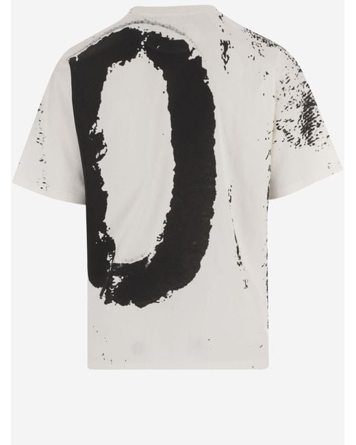 Maison Margiela White Cotton T-Shirt 10 Print T-Shirts for men