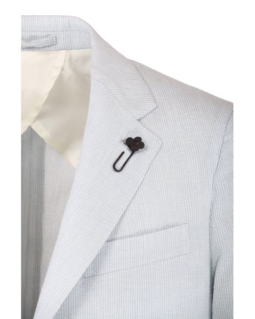 Lardini White Special Line Single-breasted Jacket for men
