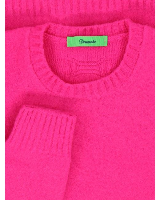 Drumohr Pink Sweaters Lambswool for men