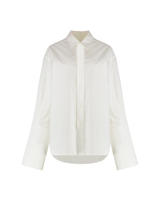 MM6 by Maison Margiela White Cotton Shirt