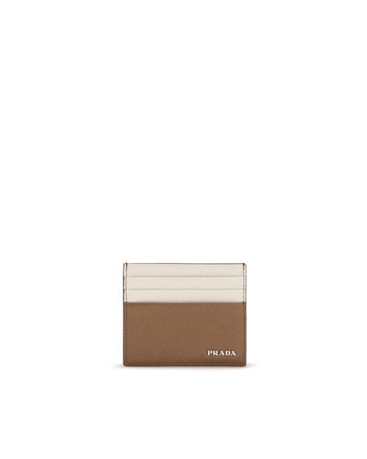 Prada Natural Calf Leather Bos Taurus Wallet for men