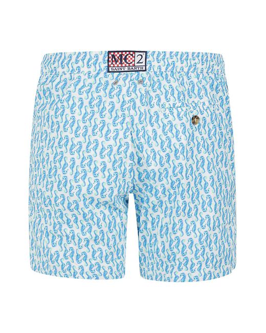 Mc2 Saint Barth Blue Light And Stretch Swimshort for men