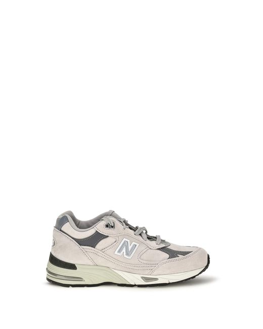 New Balance White Made Uk 991V1 Sneakers Upper: Suede; Sole: Rubber