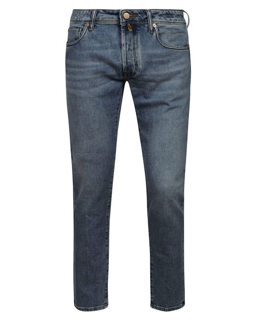 Incotex Red Denim Jeans in Blue for Men | Lyst
