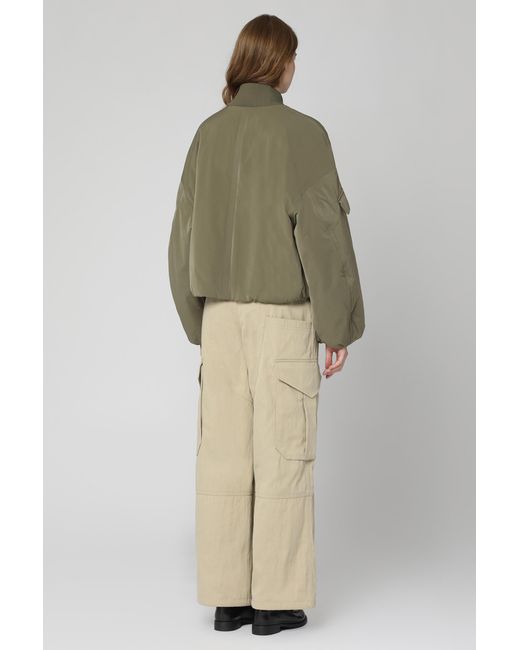 Bottega Veneta Natural Cappuccino Cotton Blend Cargo Pant