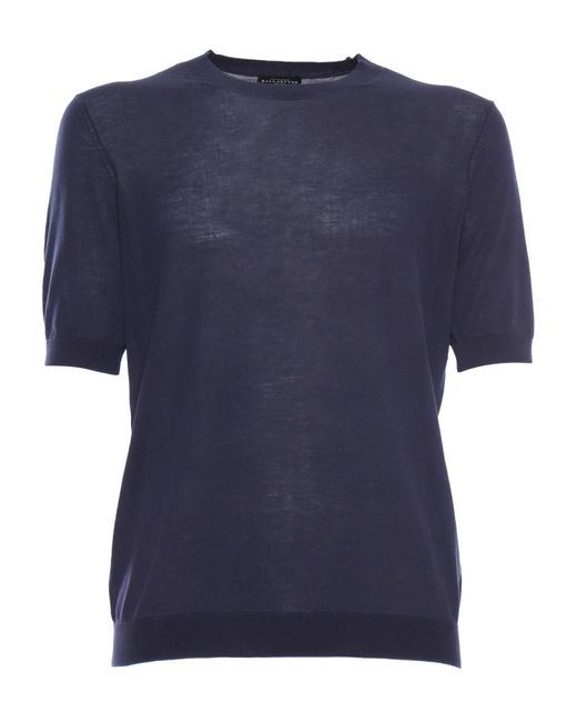 Ballantyne Blue Knit T-Shirt for men