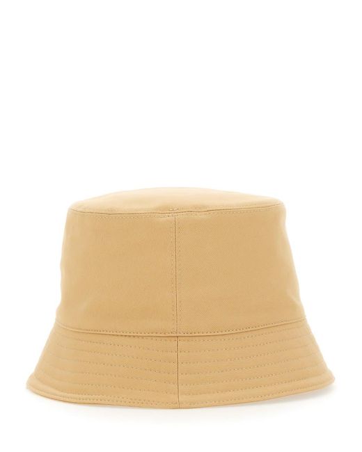 Marni Natural Bucket Hat With Logo for men