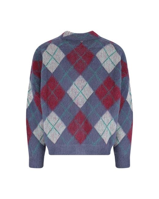 Bonsai Blue Sweaters Acrylic for men