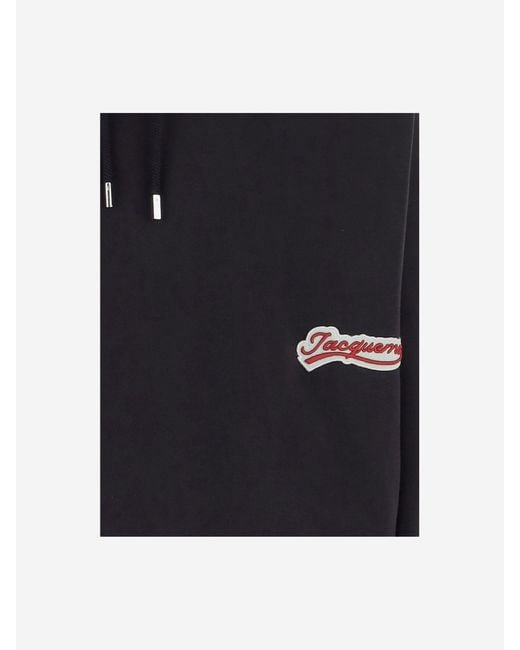 Jacquemus Cotton Sweatshirt With Embroidered Varsity Patch
