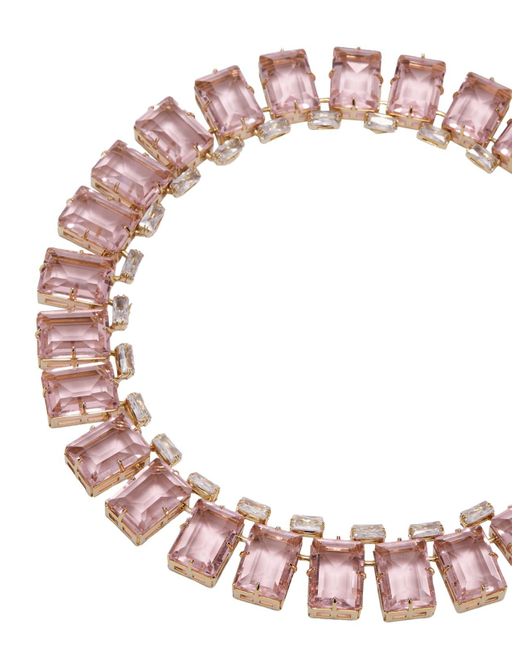 Ermanno Scervino Pink Necklace With Stones