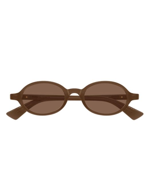 Bottega Veneta Brown Bv1388S Linea Ribbon Acetato Riciclato Sunglasses