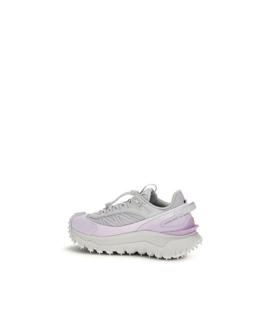 Moncler White Polyester Athletic Sneakers