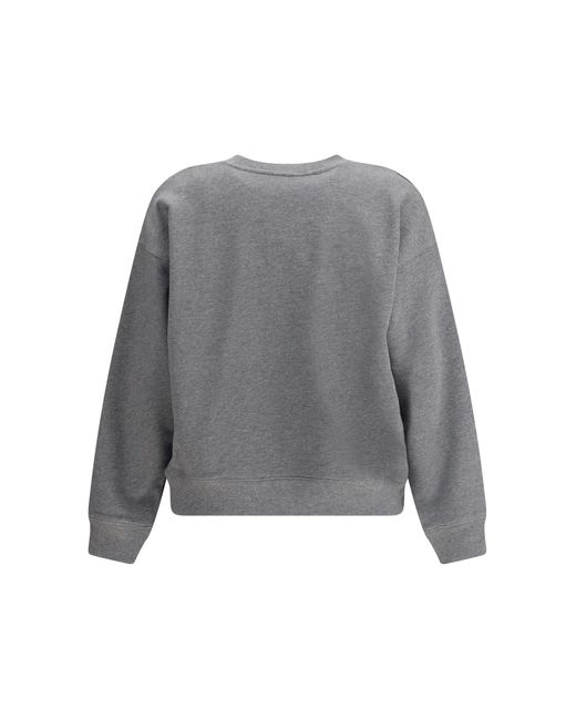 Maison Kitsuné Gray Baby Fox Comfort Sweatshirt Cotton Sweatshirts