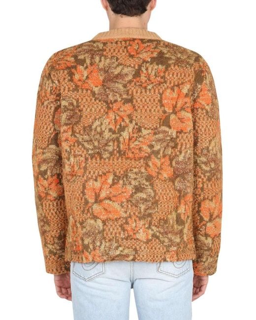 ERL Orange Choker Jacket Polyamide Jumpers for men