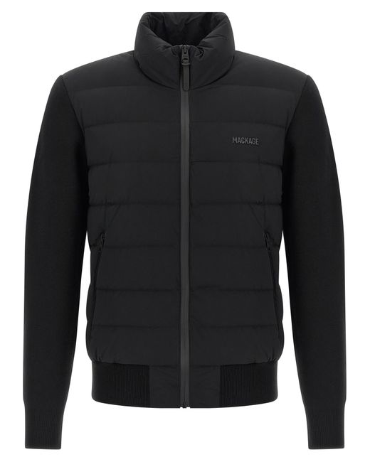 Mackage Black Duvet Cardigan for men