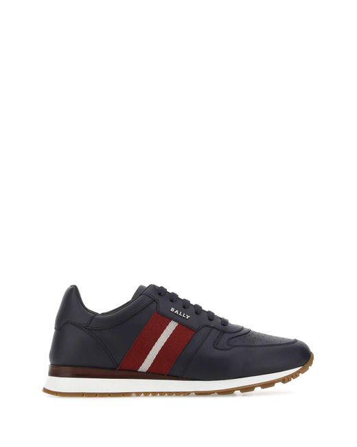 Bally Blue Leather Astel Sneakers for men