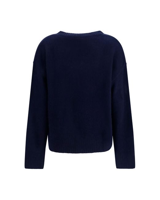 Lisa Yang Blue Lova Sweater Kashmir/Capra Hircus; Silk