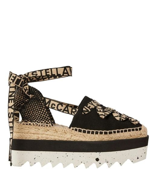 Stella McCartney Black Gaia Espadrilles