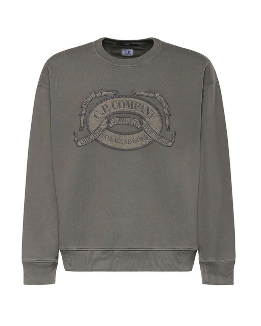 C P Company Gray Sweaters for men