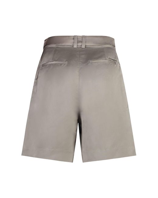 Calvin Klein Gray Linen Blend Shorts