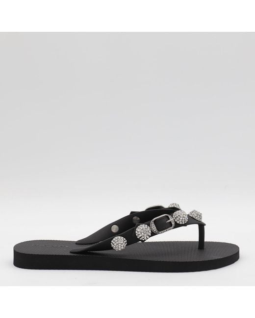 フラットシューズ BALENCIAGA BLACK RUBBER FLATS Balenciaga Rubber Flats in Black | Lyst